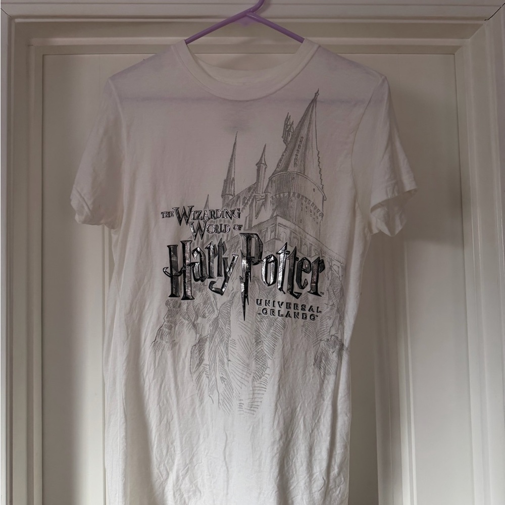 White Wizarding Workd of Potter Graphic T-Shirt from Universal Studios